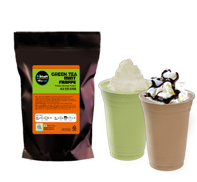 kstar green tea chocolate mint frappe powder - chocolate mint flavour. Premium product for use with a variety of ice blended beverages