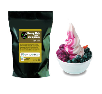 Milk honey flavour soft serve powder. Premium powder blended to perfection with high quality ingredients for soft ice cream application. Easy to prepare by mixing our powder with either water or milk.